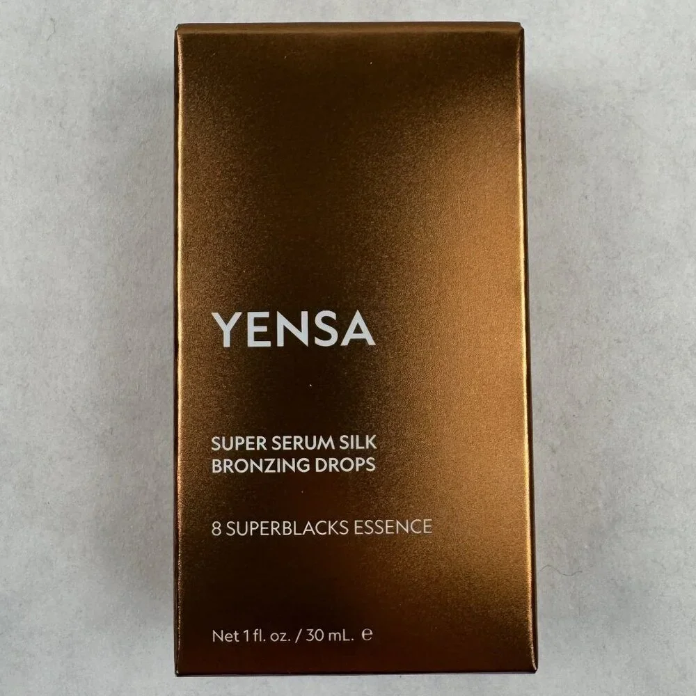 Yensa Super Serum Silk Bronzing Drops 8 SuperBlacks Essence 1 Fl Oz / 30 mL NEW